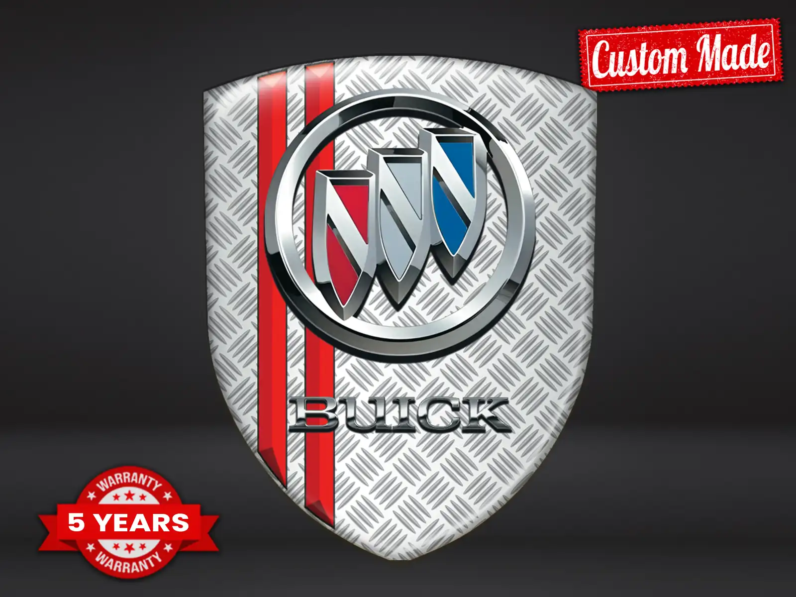 Buick Pegatina Relieve Auto Limitada Estrella Alta Gama
